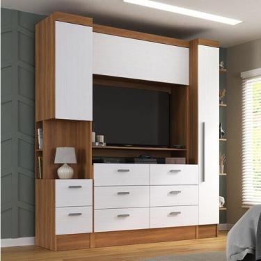 Imagem de Quarto Completo Viena 2 Portas 8 Gavetas 3 Peças Espresso Móveis
