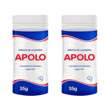 Imagem de Kit 2 Pacotes Discos De Algodão Apolo 35g Com Ziplock
