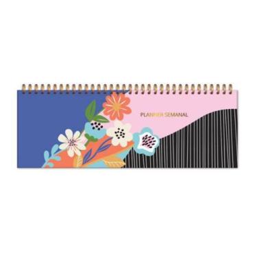 Imagem de Planner Organizador semanal Jardim das Cores Fina Ideria - Fina Ideia