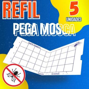 Imagem de Refil Adesivo Para Armadilhas Luminosas 5 Unidades 220x450mm - MIP DIG