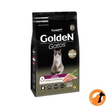 Imagem de Ração Golden para Gatos Adultos Castrados Sabor Frango 3kg
