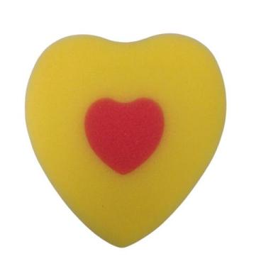 Imagem de Esponja Para Banho Infantil Coração - Art House, Amarelo