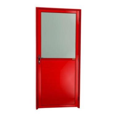 Imagem de Porta Meia Lambril Meia Vidrão Super 25 Vidro Boreal Abertura Esquerda