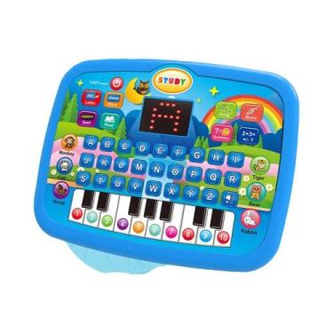 Imagem de Mini Laptop Educacional Infantil Com Tela LED, Música, Roxo E Azul, Má