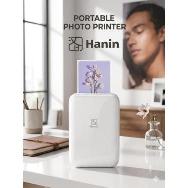 Imagem de Mini Impressora Fotográfica Colorida Bluetooth Hanin Mt53