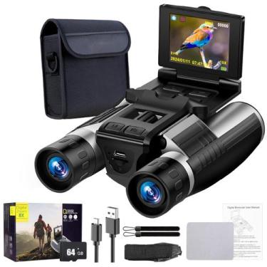 Imagem de Binóculos Vazussk 12x32 com Câmera 48MP e Vídeo 2.5K - Tela LCD 2.4" -