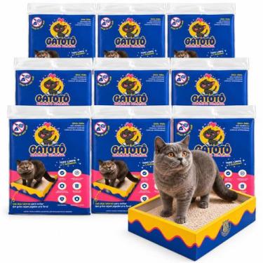 Imagem de Kit Caixa de Areia para Gatos Descartável CatMyPet Gatotô -, 9 Unidade