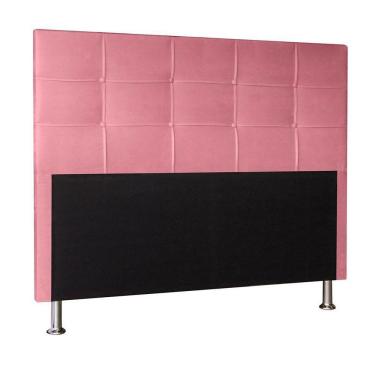 Imagem de Cabeceira King 1,95m Roma Suede Rosa - Pallazio