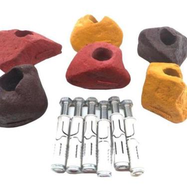 Imagem de Kit 6 Agarras Escalada Tamanho M Realrocks Alvenaria Sortid4