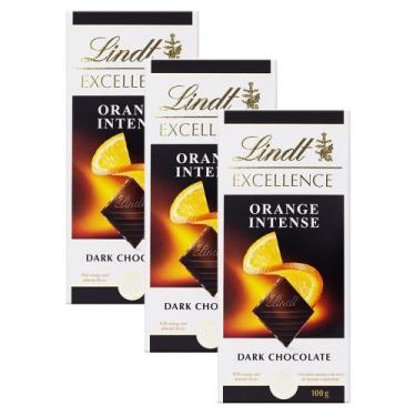 Imagem de Chocolate Lindt Excellence Intense Orange Dark Com 100G  Kit Com Três