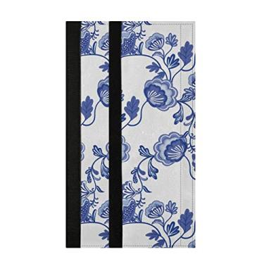 Imagem de susiyo Flores coloridas estilo chinoiserie maçanetas de porta de geladeira conjunto de 2 capas laváveis protetoras para geladeira de porta dupla fornos de micro-ondas mantenha seu aparelho de cozinha limpo