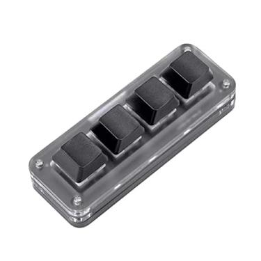 Imagem de Portable RGB Macro Custom Gaming Keyboard 4 Key Programmable Keyboard