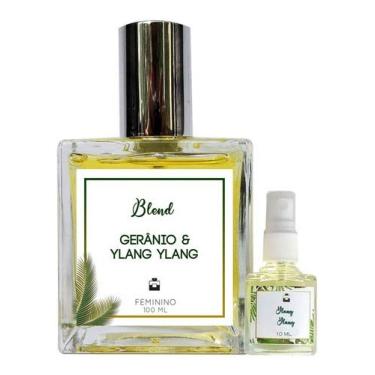 Imagem de Perfume Gerânio & Ylang Ylang 100ml Feminino - Blend de Óleo Essencial Natural + Perfume de presente