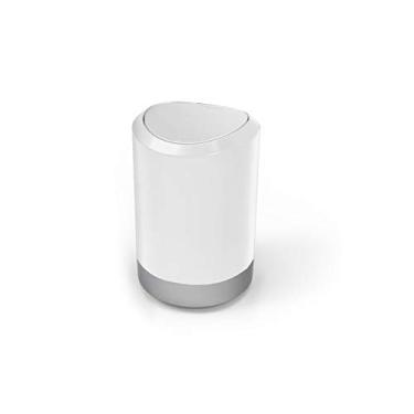 Imagem de PRAT.K Lixeira Plástica para Banheiro Branco Esmaltado – Design Sofisticado