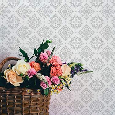 Imagem de Papel de Parede Adesivo Arabesco Cinza - 45x300 cm