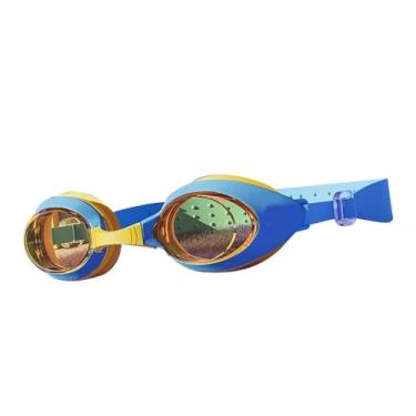 Imagem de Óculos de Natação para Crianças, óculos de Natação para Crianças à Prova D'água HD Antiembaçante para Mergulho Com Caixa de Armazenamento (Céu azul)