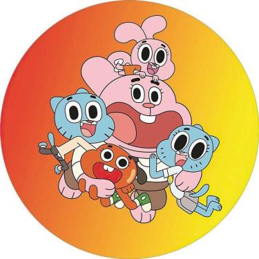 Imagem de Painel Redondo 3D Sublimado O Incrível Mundo Gumball