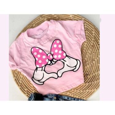 Imagem de Blusa cropped infantil menina -Personagens Stitch-Minnie etc