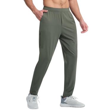 Imagem de EZRUN Calça de moletom masculina elástica atlética para treino e golfe de secagem rápida para corrida, academia, trilha