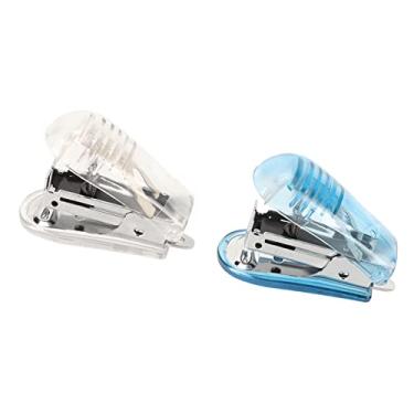 Imagem de 2 Peças Mini Alavanca de Grampeador para Grampos Grampeadores Manga 6 Grampeadores de Estudante Grampeador de Bolso Pequeno para Pistola Grampeador Grampo para Pistola para