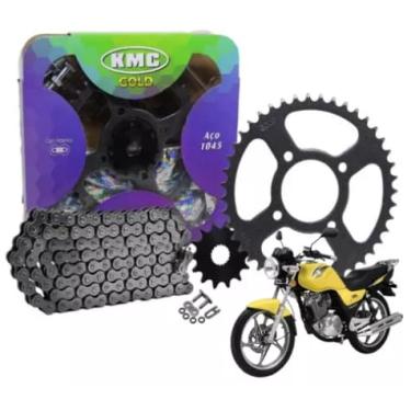 Imagem de Kit Relaçăo Transmissão Yes Intruder e Katana 125 2005 a 2016 Com Retentor Kmc