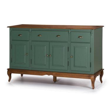 Imagem de Balcão Buffet De Madeira Com 4 Portas E 3 Gavetas Hannover - M560805 Garapa - Verniz