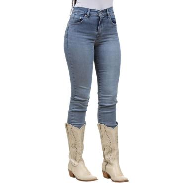 Imagem de Calça Jeans Feminina Azul 724 Slim Straight Levi`s 37012