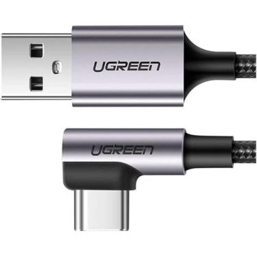 Imagem de Cabo Ugreen USB-A/USB-C 3A 90 US284 1M - Preto