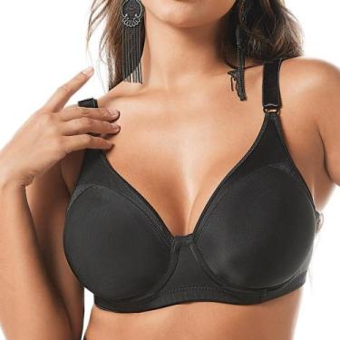 Imagem de Sutiã Sustentação Cetinete DeMillus 64905 Taça C, 50C, Preto