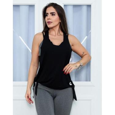 Imagem de Regata Feminina Para Academia ou Dia a Dia Com Amarração Lateral - Car