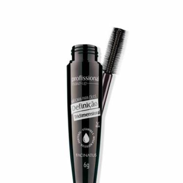 Imagem de Máscara De Cílios Alonga E Curva Volume À Prova D'Água Preto - Facinat