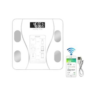 Imagem de Balança Digital Bioimpedância Aplicativo Bluetooth 180kg - Vijodi, Bra