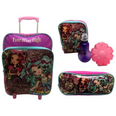Imagem de Kit Escolar Ever After High 16m Plus Sestini : Mochila G Rodinhas + La