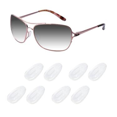 Imagem de Acefrog 4 pares de protetores de nariz de câmara de ar atualizados para Oakley Feedback OO4079, Holbrook Metal OO4123, calibre 6, calibre 8, óculos de sol Elmont M L, peça de reposição de nariz sem