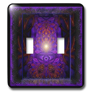 Imagem de 3dRose Interruptor duplo de alternância lsp_23493_2 The Power Within Meditation New Age simbólico misticismo místico espiritualidade espiritual