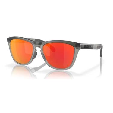 Imagem de Oakley Óculos de sol Frogskins Range cinza fosco fumê com lente rubi Prizm 55 mm, Cristal preto, One Size