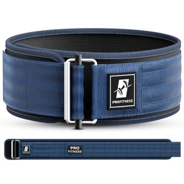 Imagem de Cinto de treinamento para levantamento de peso feminino, cinto de levantamento de peso feminino, cinto para treino, cinto de levantamento de peso masculino, cinto de halterofilismo para homens, cinto de treino traseiro (azul marinho - médio)