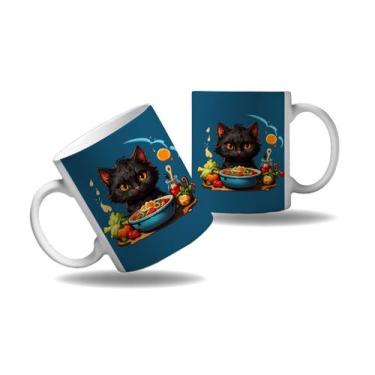 Imagem de Caneca Presente Gato Cozinheiro Chefes Cozinha Profissão - Enjoy Shop,