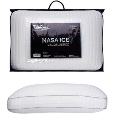 Imagem de Travesseiro Antialérgico Viscoelástico 50x70 Nasa Ice Toque Refrescante