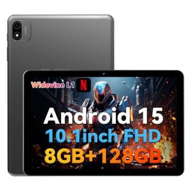 Imagem de Headwolf Tablet Android 15 de 10 polegadas, WPad6 Octa Core FHD 1920 * 1200 Display Android Tablet, 8 GB de RAM + 128 GB de ROM, suporte Widevine L1, 6000 mAh, tablet PC WiFi