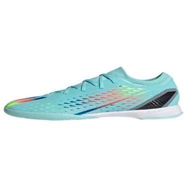 Imagem de adidas Tênis de futebol unissex adulto X Speedportal.3, Azul (aqua) transparente/vermelho solar/azul (power, 13 Women/13 Men