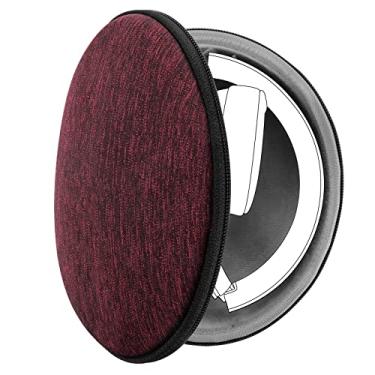 Imagem de Capa de fone de ouvido Geekria UltraShell para Sony WH-XB900N, WH-H910N, WHH900N, WH-1000XM3, WH-1000XM2, WH-H810 fones de ouvido com espaço para acessórios, Deep Red