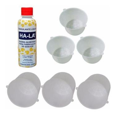 Imagem de Kit Coalho Ha-la 200ml Queijos 3 Formas 500g 3 Formas 1kg - COMBO