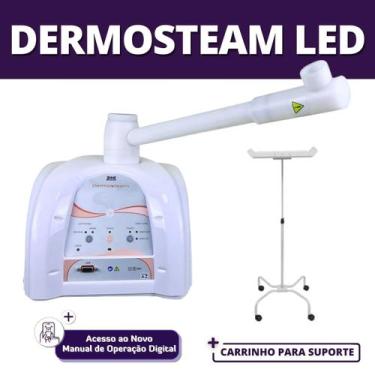 Imagem de KIT Novo Dermosteam LED - Vapor + CARRINHO - Ibramed, 220V