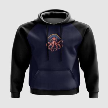 Imagem de Blusa com Capuz Polvo com Chapéu de Pirata - A Fabriqueta, GG