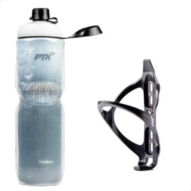 Imagem de Garrafa Água Térmica Squeeze Caramanhola Preto + Suporte Bike