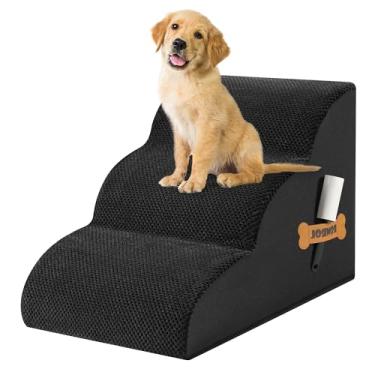 Imagem de ROMROL Rampa Para Escadas De Cachorro Para Camas, Sofás, Degraus Extra Largos Para Animais De Estimação Com Capa De Tecido Impermeável Antiderrapante Durável, Escadas Inclinadas Para Animais De Estima