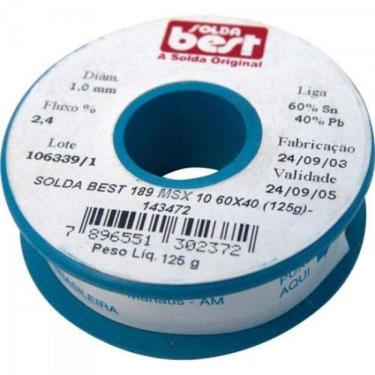 Imagem de Rolo De Solda Estanho 125g 1mm - Best - Alta Qualidade