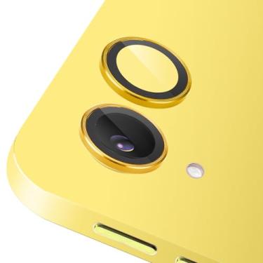 Imagem de Zeking (Conjunto de 2 protetores de lente para câmera iPad 11 A16 2025, claridade HD, ultrafino, 9H, vidro temperado com bordas de alumínio, capa de lente de metal individual (dourada)