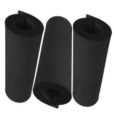 Imagem de Pacote com 3 folhas de espuma de EVA pretas de 6 mm de espessura, 35,32 cm x 124,5 cm, espuma artesanal de EVA premium para fantasia de cosplay da MEARCOOH